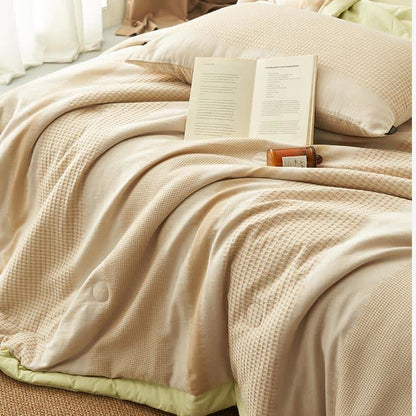 Biancheria da letto in puro cotone morbido e semplice