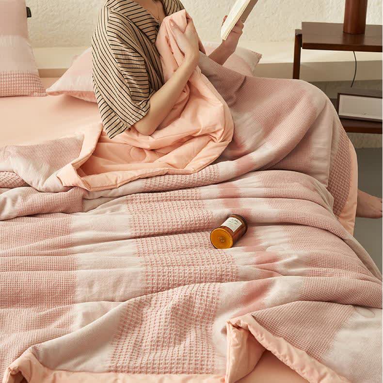 Biancheria da letto in puro cotone morbido e semplice