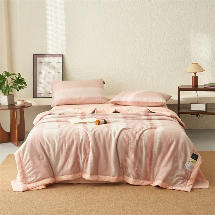 Biancheria da letto in puro cotone morbido e semplice