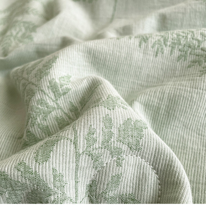 Biancheria da letto Refresh Leaf in garza di cotone a tre strati