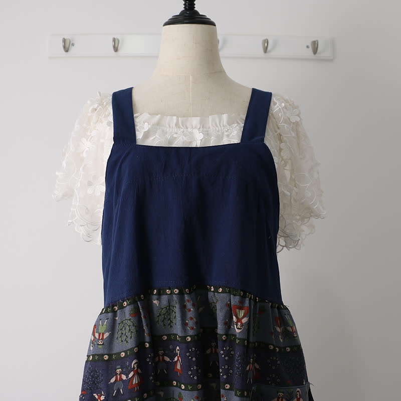 Grembiule da cucina in cotone con motivo vintage