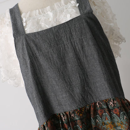 Grembiule da cucina in cotone con motivo vintage