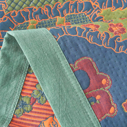 Coperta in cotone jacquard a doppio strato di garza