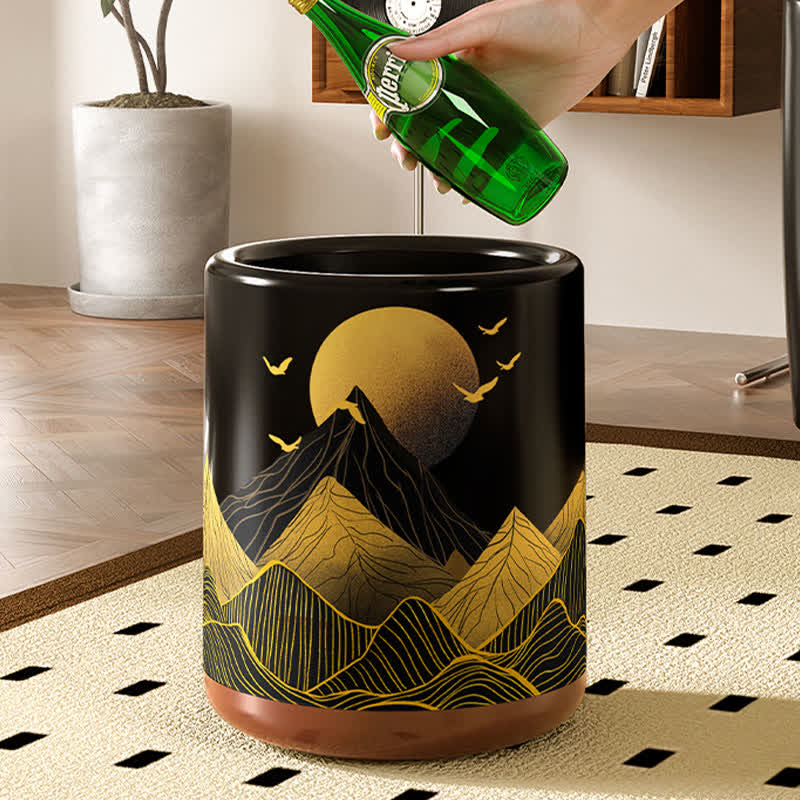 Cestino decorativo a doppia canna Rising Sun