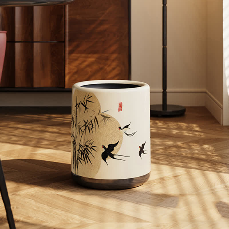 Cestino per rifiuti a doppio strato Floral Magpie