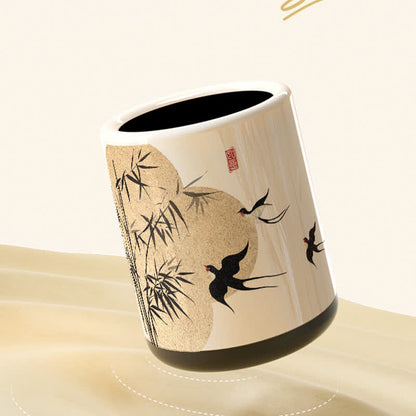 Cestino per rifiuti a doppio strato Floral Magpie