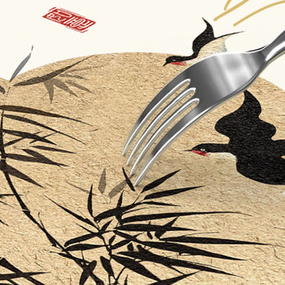Cestino per rifiuti a doppio strato Floral Magpie