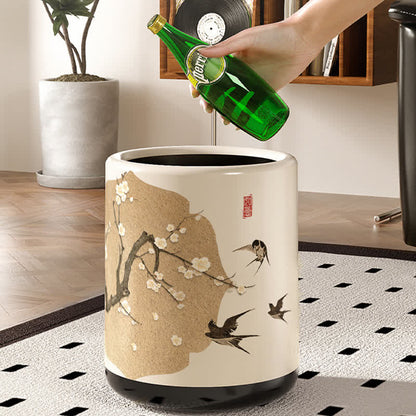 Cestino per rifiuti a doppio strato Floral Magpie