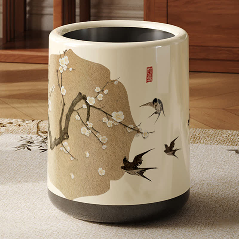 Cestino per rifiuti a doppio strato Floral Magpie