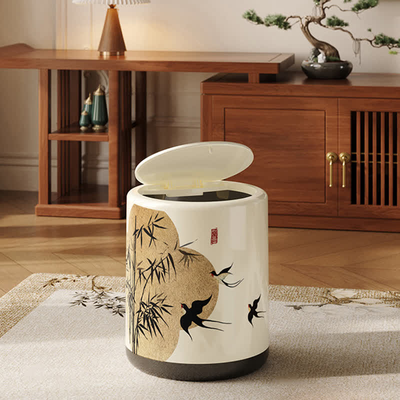 Cestino per rifiuti a doppio strato Floral Magpie