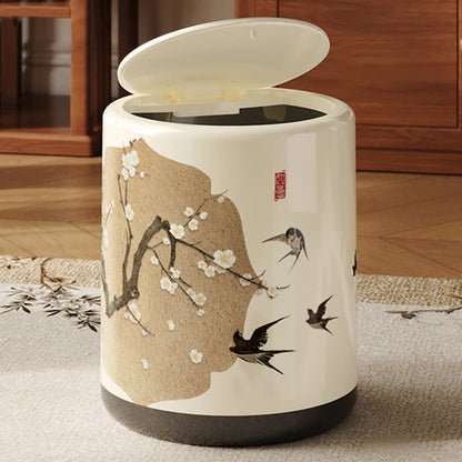 Cestino per rifiuti a doppio strato Floral Magpie
