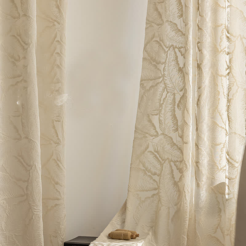 Tenda in garza trasparente con motivo floreale vintage francese