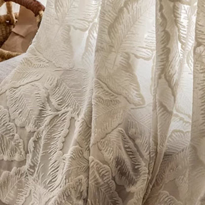 Tenda in garza trasparente con motivo floreale vintage francese