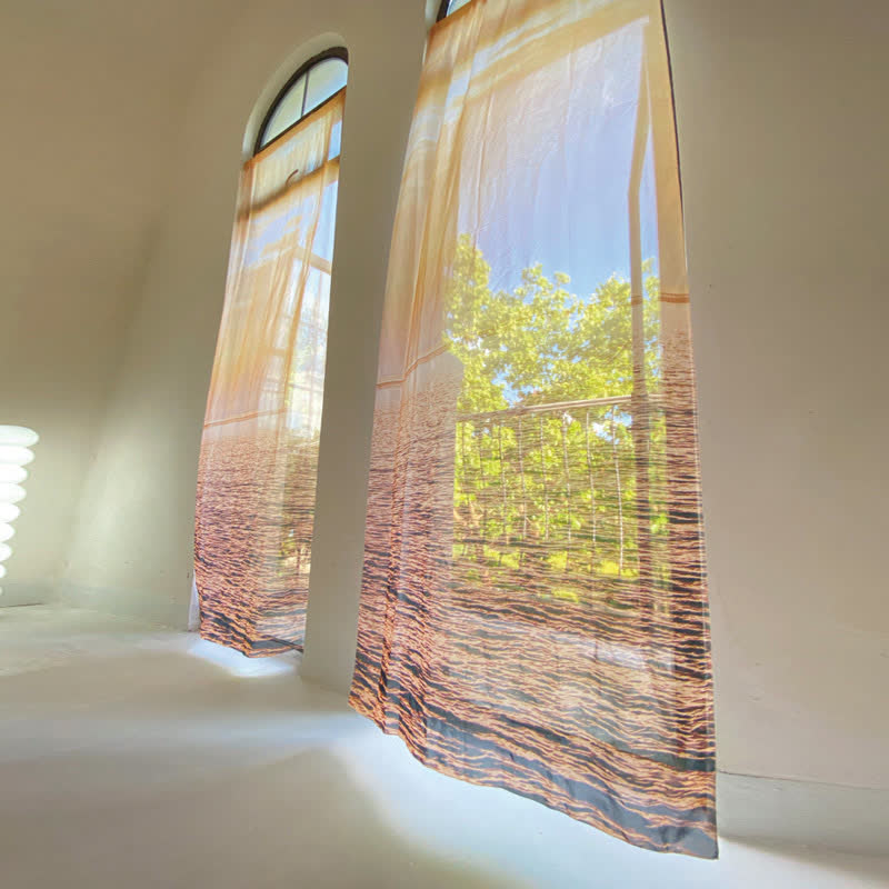 Tenda in chiffon di garza trasparente Orange Lake