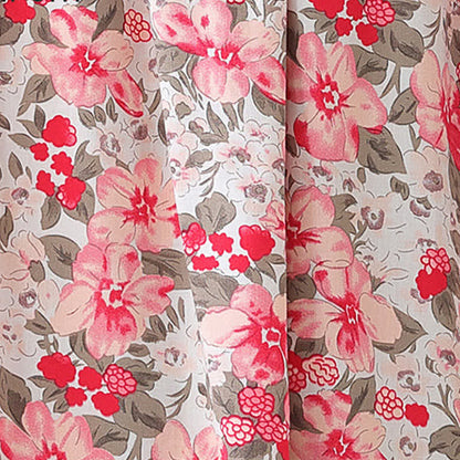 Completo da casa con stampa floreale e botanica taglie forti
