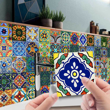 Adesivi per piastrelle da parete fai da te in stile marocchino