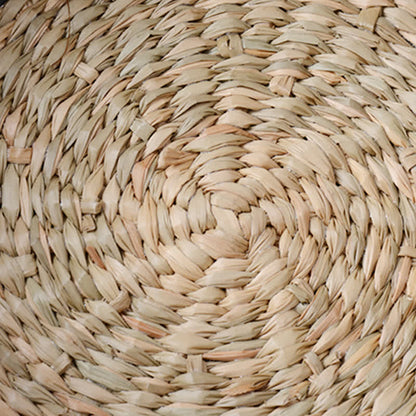 Cesto portaoggetti intrecciato in erba marina naturale