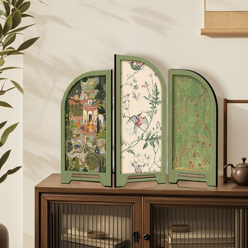 Paravento pieghevole rurale, decorazione per la casa