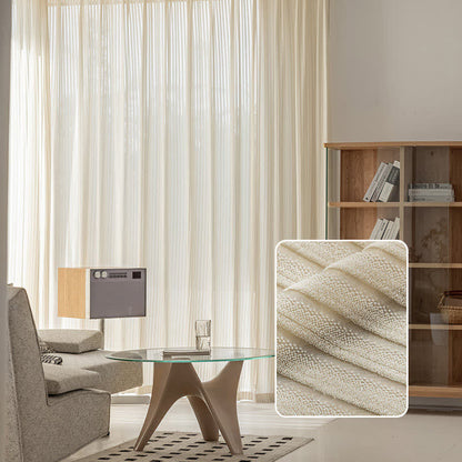 Tenda in garza trasparente con motivo floreale vintage francese