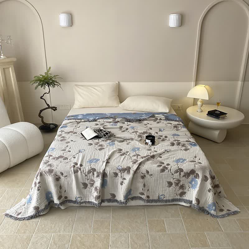 Trapunta comoda con nappe in garza di cotone a quattro strati