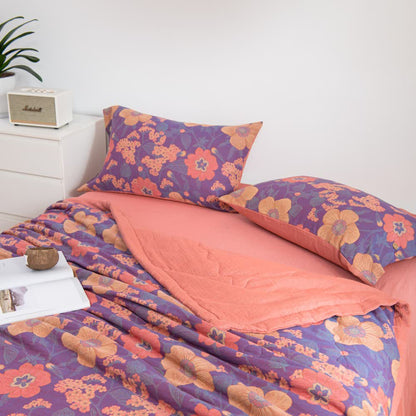 Biancheria da letto leggera in cotone, morbida e traspirante