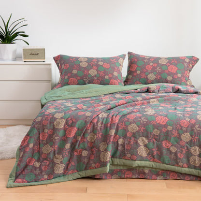 Biancheria da letto in garza di cotone Vintage Rose