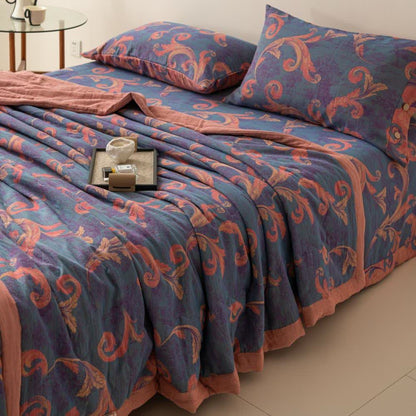 Biancheria da letto confortevole retrò in garza di cotone traspirante