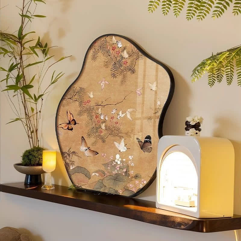 Decorazione da tavolo con farfalla rurale