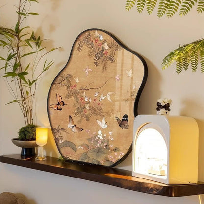 Decorazione da tavolo con farfalla rurale