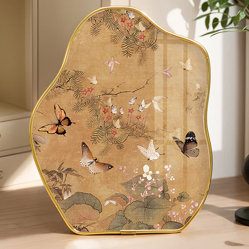Decorazione da tavolo con farfalla rurale
