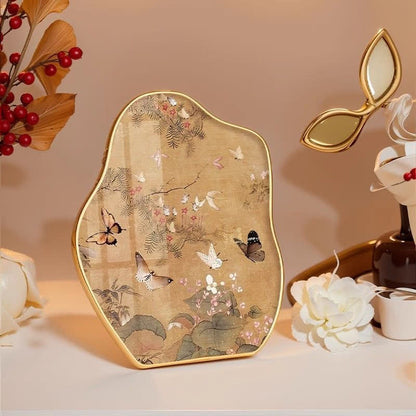 Decorazione da tavolo con farfalla rurale