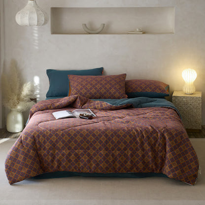 Biancheria da letto vintage in garza di cotone jacquard confortevole
