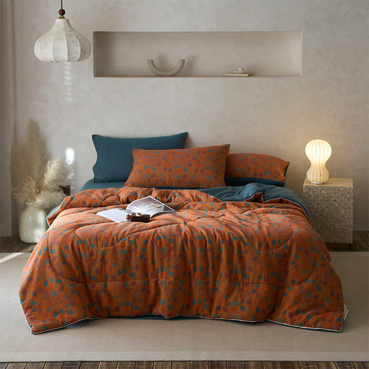 Comoda biancheria da letto in garza di cotone jacquard