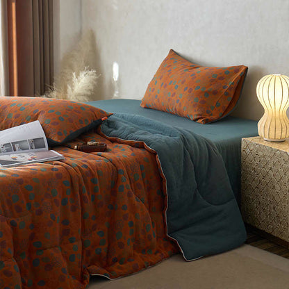 Comoda biancheria da letto in garza di cotone jacquard