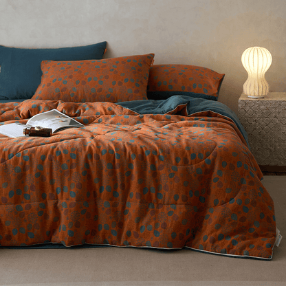 Comoda biancheria da letto in garza di cotone jacquard