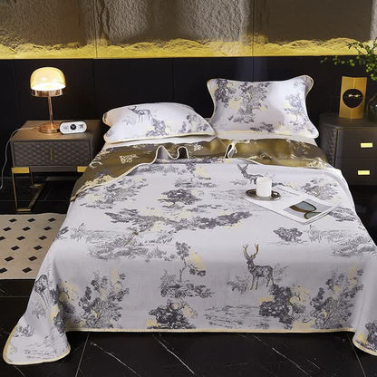 Copriletto reversibile rinfrescante Jacquard Landscape