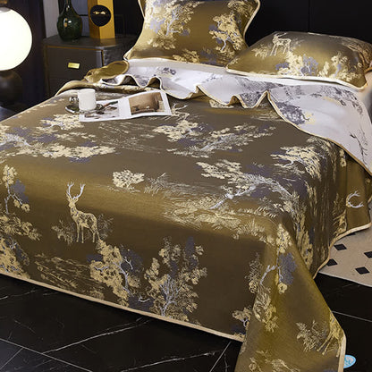 Copriletto reversibile rinfrescante Jacquard Landscape