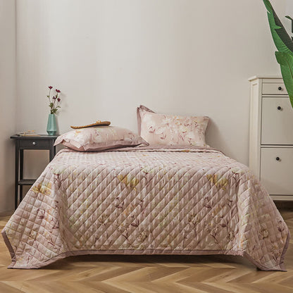 Biancheria da letto trapuntata floreale in fibra di Lyocell