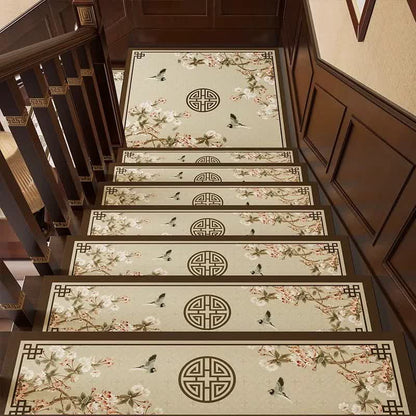 Gradini per scale antiscivolo tagliabili Floral Bird