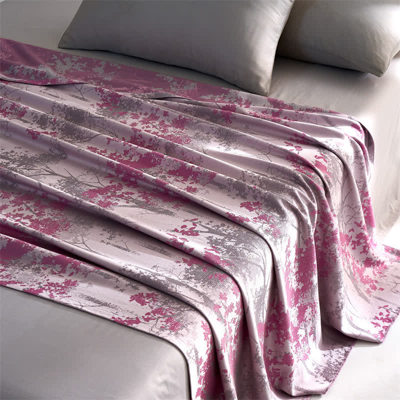 Trapunta comoda in stile foresta in jacquard in fibra di lyocell