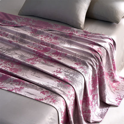 Trapunta comoda in stile foresta in jacquard in fibra di lyocell