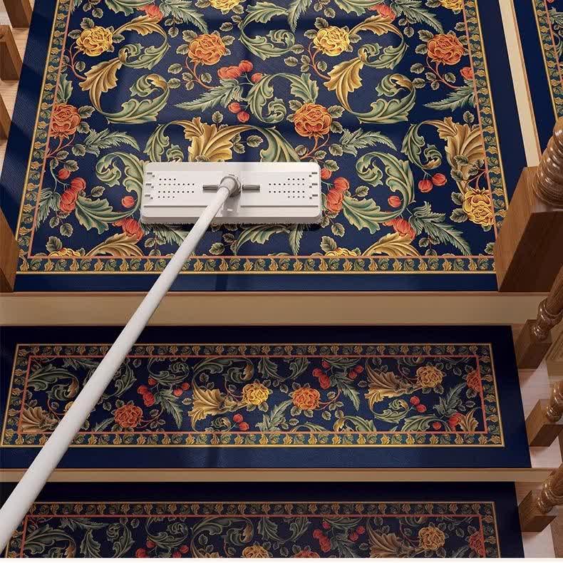 Gradini per scale antiscivolo tagliabili vintage floreali in fango diatomeico