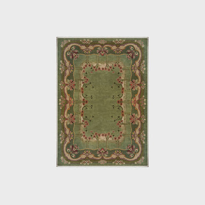 Tappeto antiscivolo per interni ed esterni in stile floreale vintage