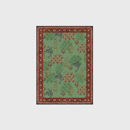 Tappeto antiscivolo lavabile con motivo floreale vintage