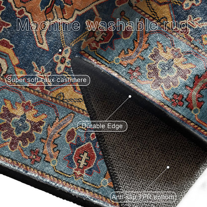 Tappeto antiscivolo resistente ed esotico vintage