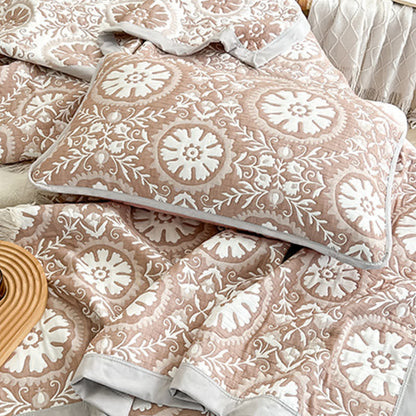 Coperta jacquard con motivo geometrico