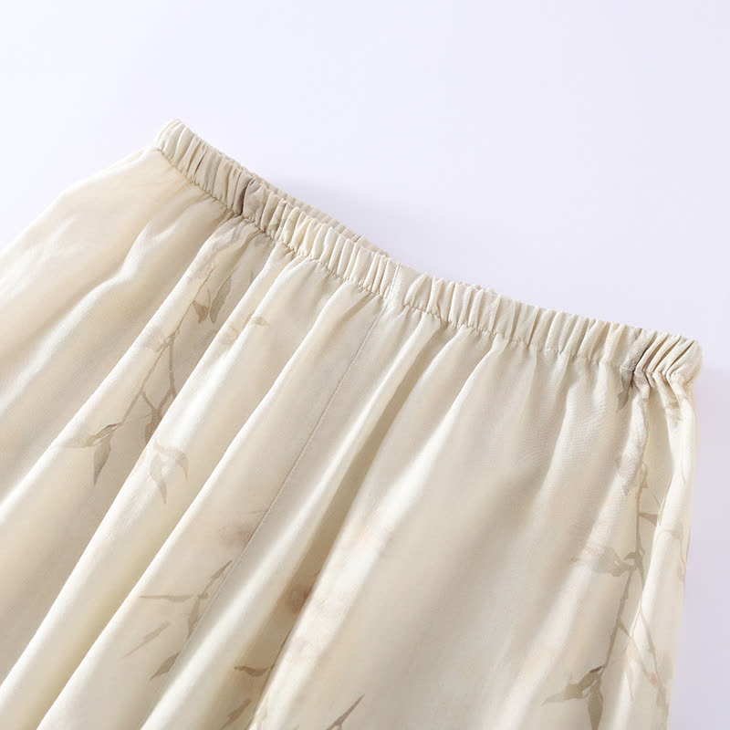Pigiama in fibra di bambù con stampa bambù vintage