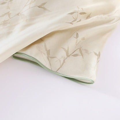 Camicia da notte in fibra di bambù con stampa bambù vintage