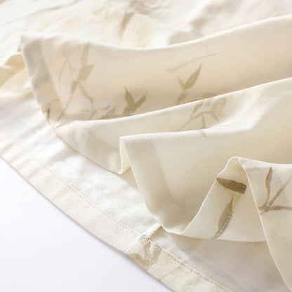 Camicia da notte in fibra di bambù con stampa bambù vintage