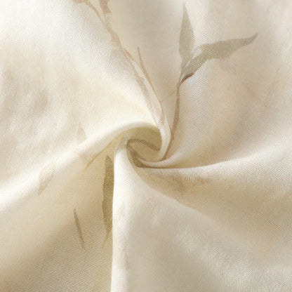 Camicia da notte in fibra di bambù con stampa bambù vintage